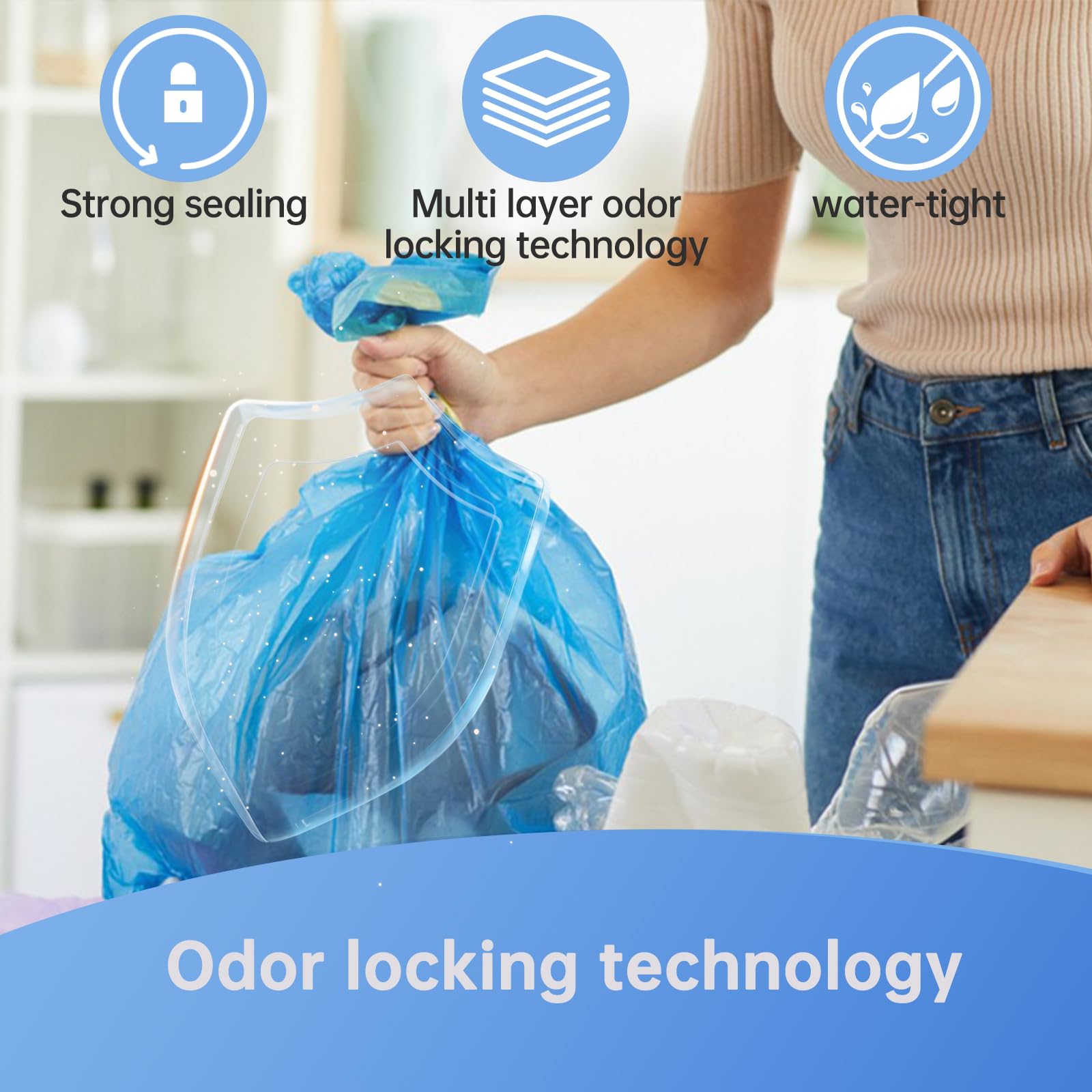 Ajrwiiy Arm&Hammer-compatible refill for versatile diaper disposal