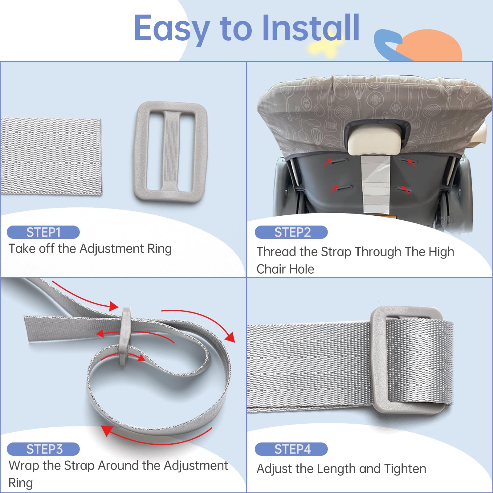 Ajrwiiy easy-clean straps simplify daily maintenance and hygiene.
