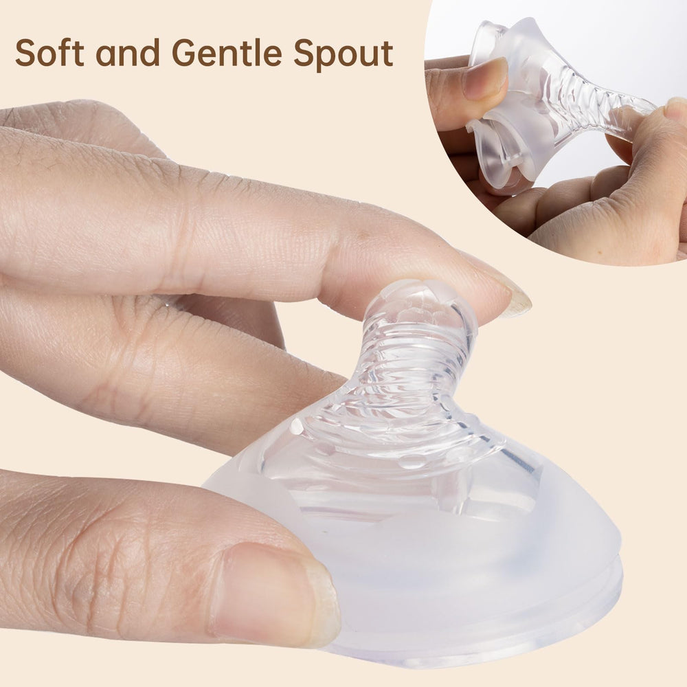 Ajrwiiy easy transition nipple for Pigeon bottle helps cup style drinking