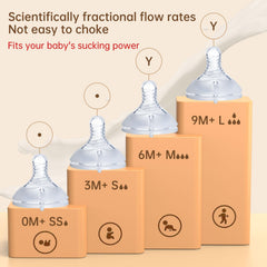 Ajrwiiy transition-friendly cup-feel image highlights easy bottle-to-cup transition.