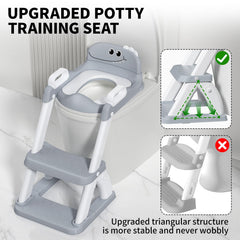 AJVV potty training seat anti-slip pad, stable step stool for independent use.