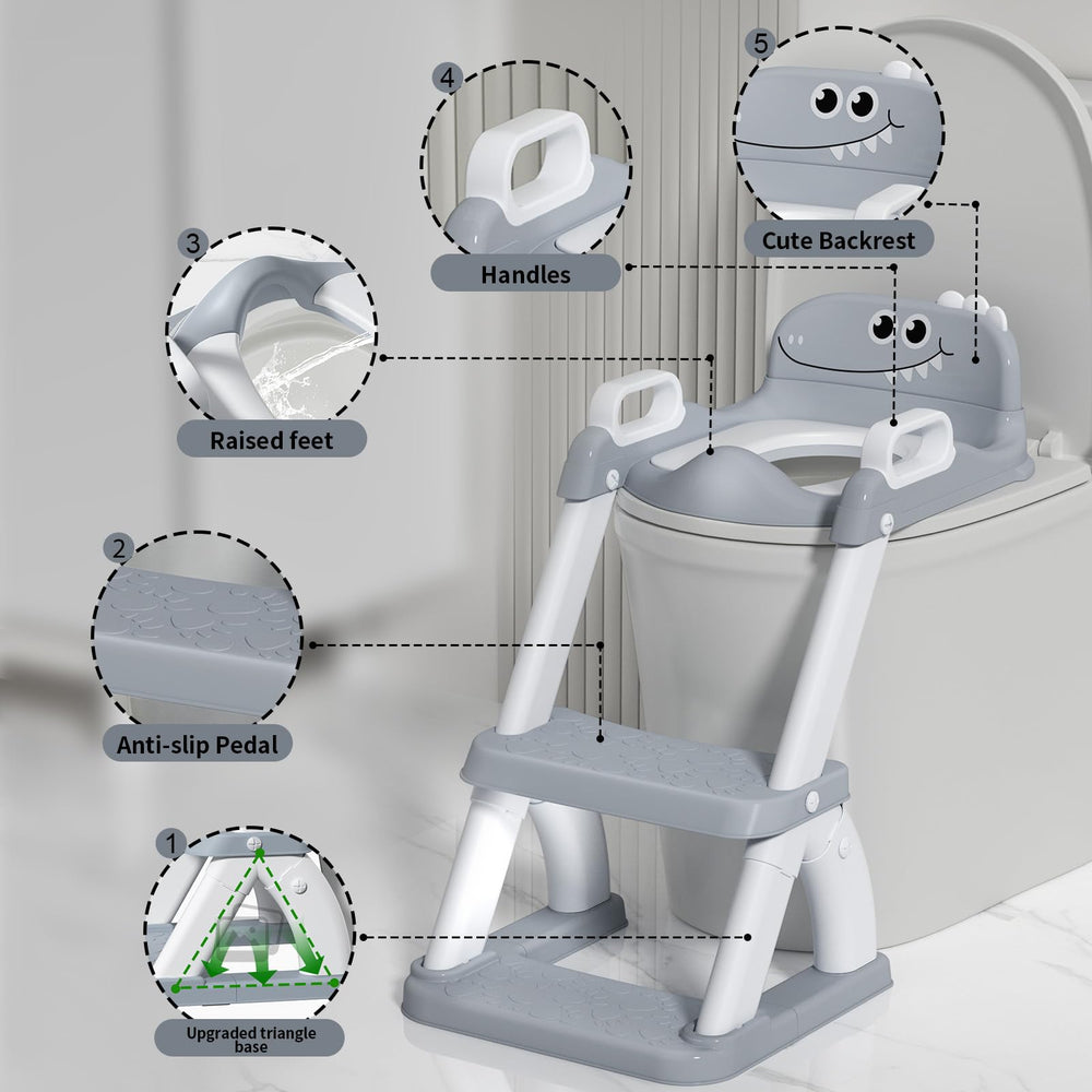 AJVV triangular-structured seat, stable design during potty training.