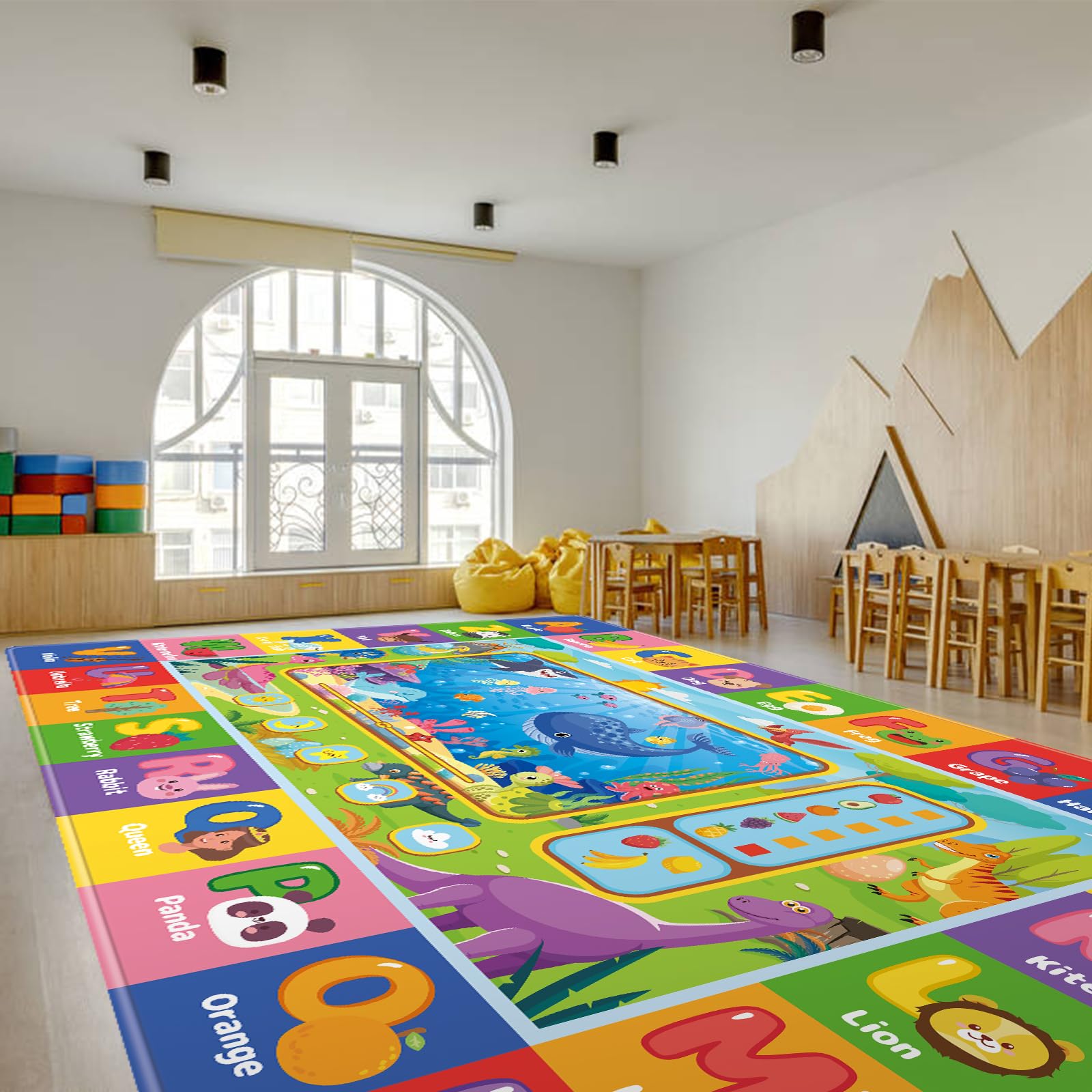 AKASISRUG ideal for playrooms, classrooms, and nurseries to inspire exploration.
