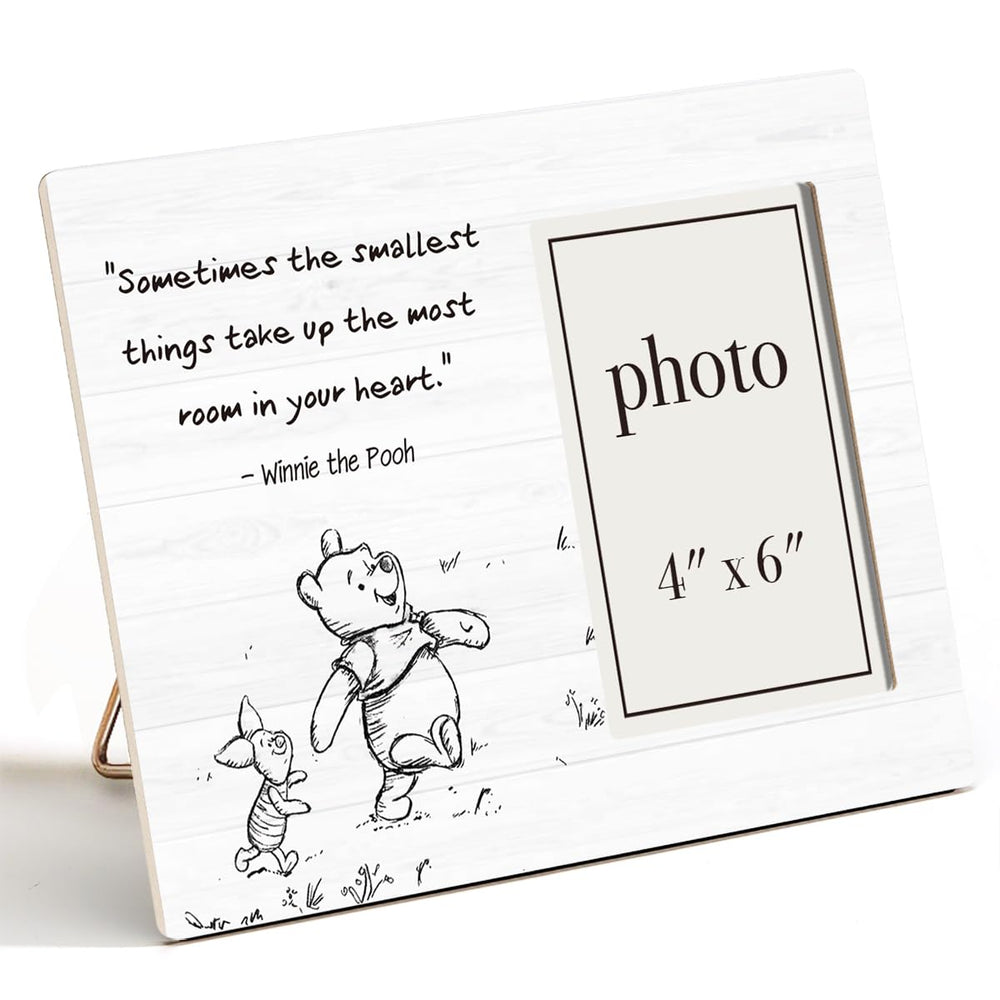 AKFVNSFK Classic Pooh Bear Frame wooden wall display for cherished 4x6 photos