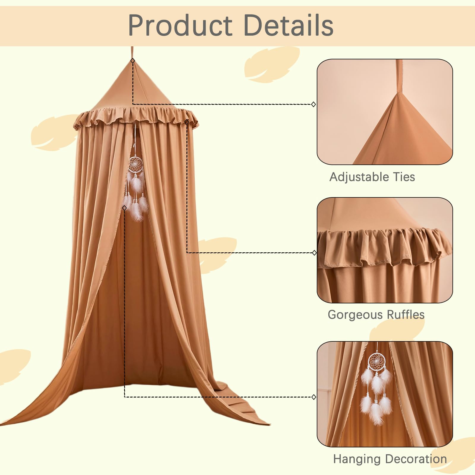 Akiky canopy installation kit shown for quick, tool-free setup