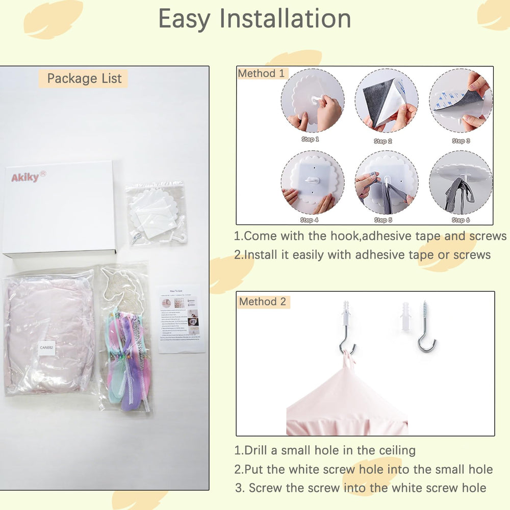 Akiky pink nursery drape enhances girls' decor with a soft, magical feel.