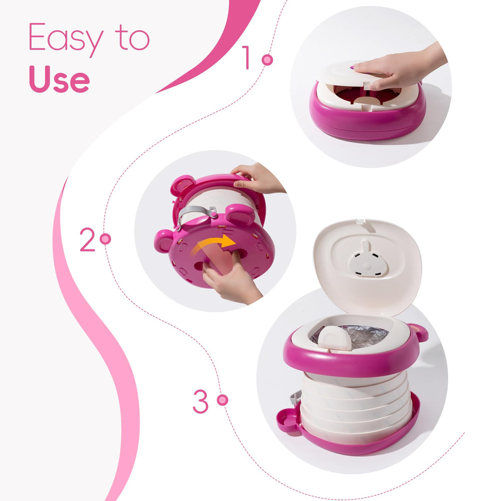 AKIMRABY Travel Potty Package Included ready-to-use contents.
