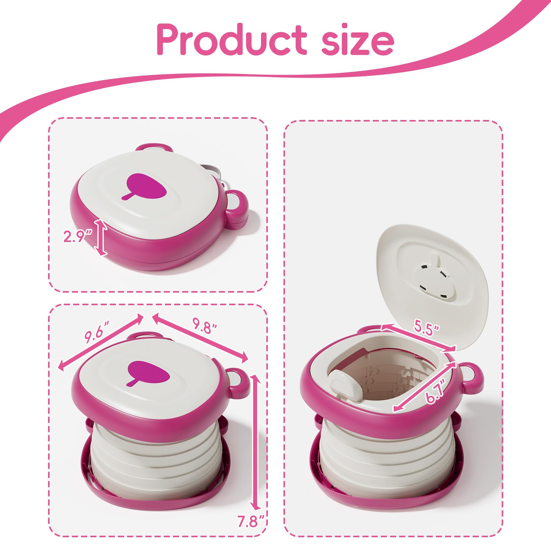 AKIMRABY Travel Potty on a road trip as a convenient bathroom solution.