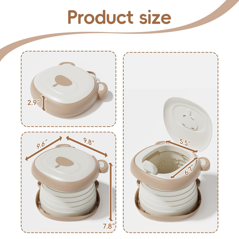 AKIMRABY Storage bag keeps the foldable potty organized in luggage