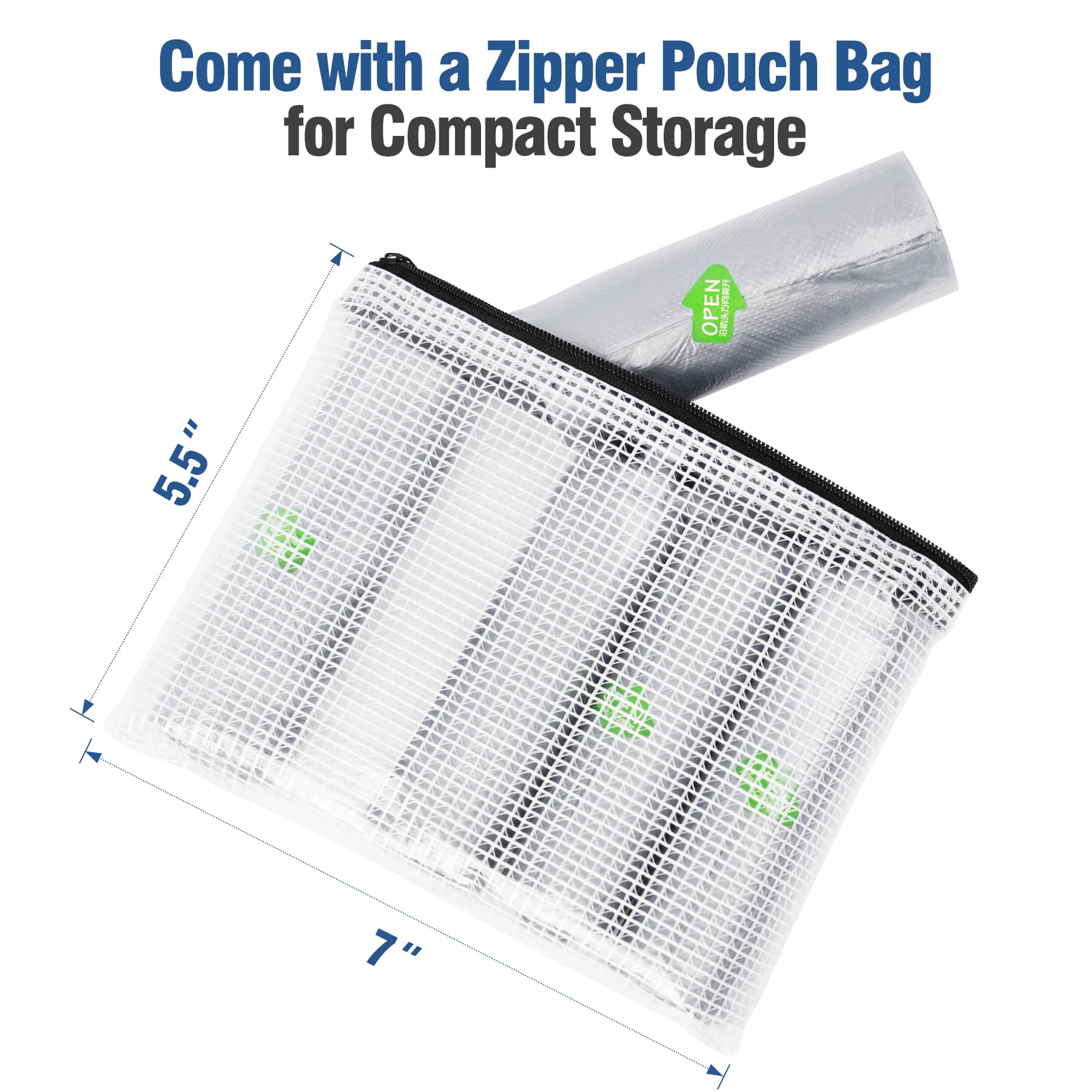 AKIMRABY versatile liners work as mini trash bags for quick cleanups.