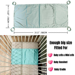 AKISS satin crib sheet in light grey offers reversible styling option for quick room updates.