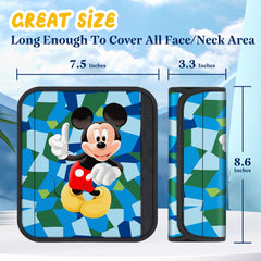 Akkya 2-pack seatbelt cushions spanning neck and shoulders during travel