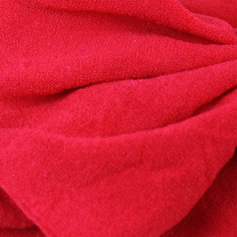 AKOAK baby headband red closeup bow highlights gentle nylon texture and charming detail