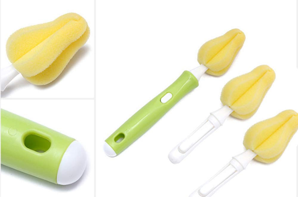 AKOAK sponge-brush easy to rinse, shake, and dry after use.