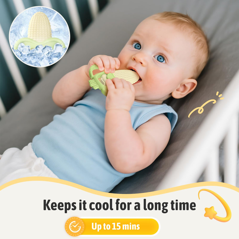 Akolik teether easy-clean-base allows thorough cleaning for caregivers.