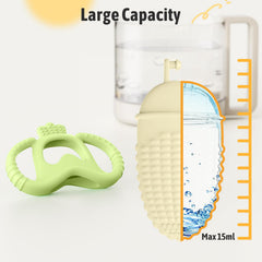 Akolik BPA-free silicone teether highlights safe materials for tiny mouths.