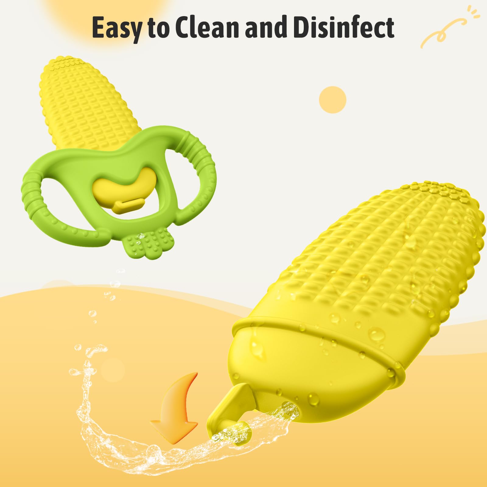 Akolik corn-B teether detachable-handle design keeps little hands safe.