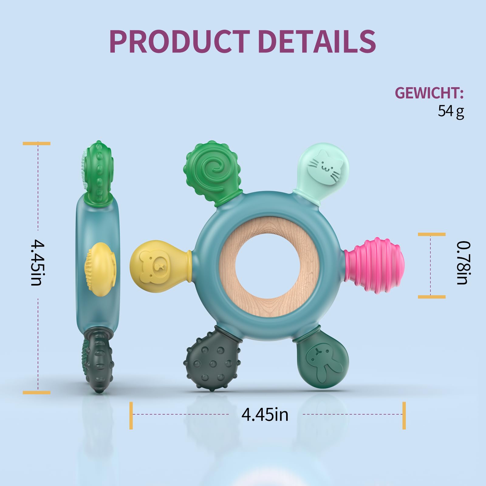 Akolik gift-ready teether makes a thoughtful baby shower gift.