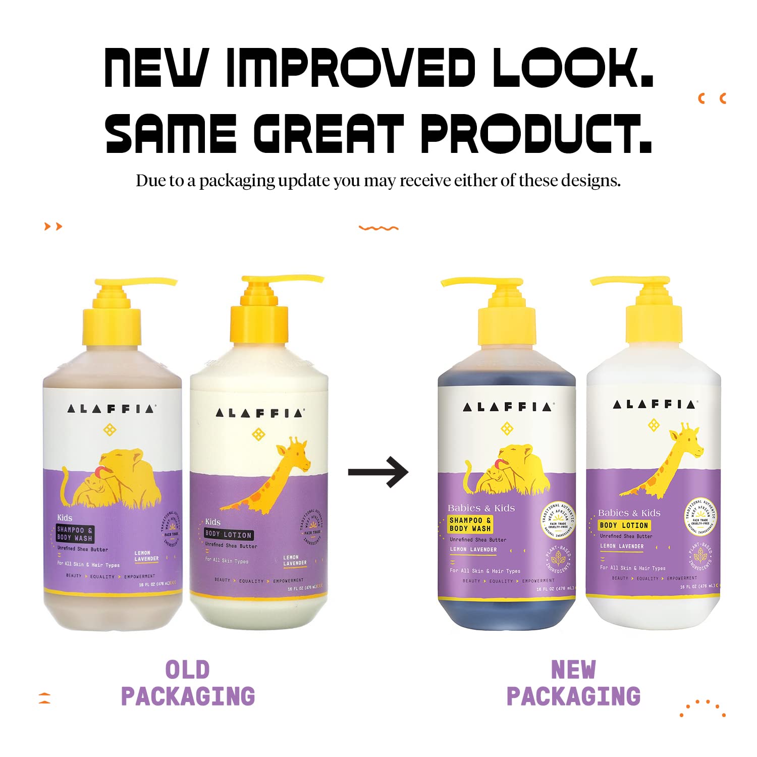 Alaffia Babies Kids Body Lotion pump shows long lasting hydration for soft skin.