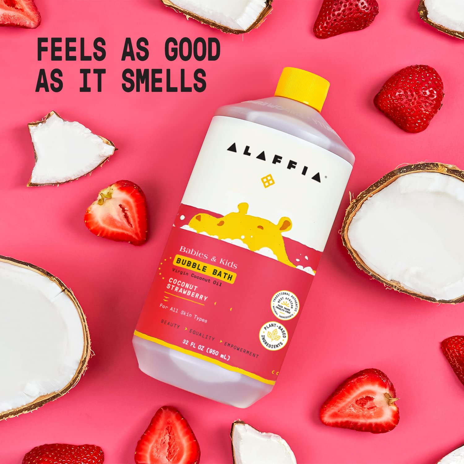 Alaffia cruelty-free icon signals ethical, gentle skincare.