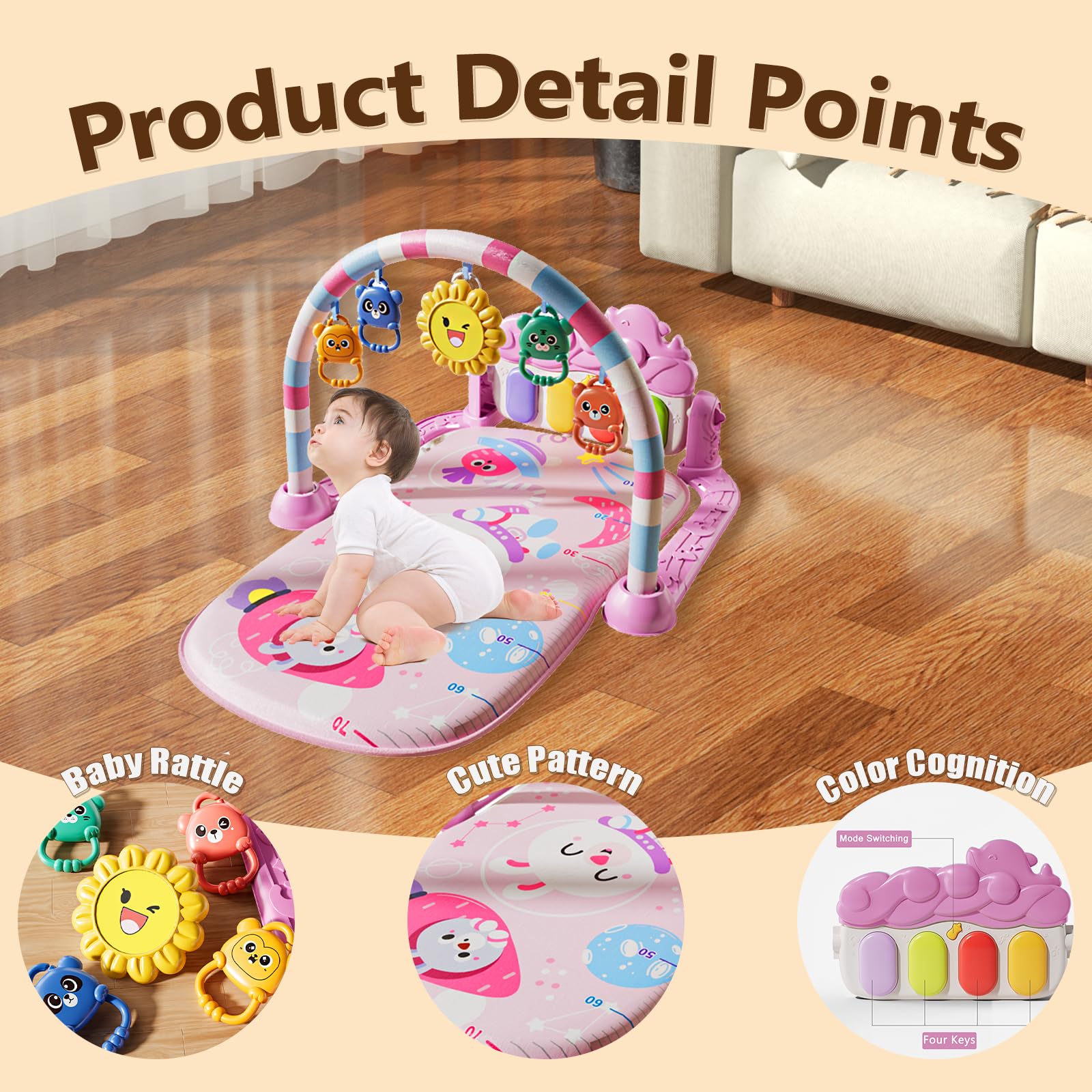 ALB Alive Lovely Baby tummy-time pad provides comfortable support for early movement