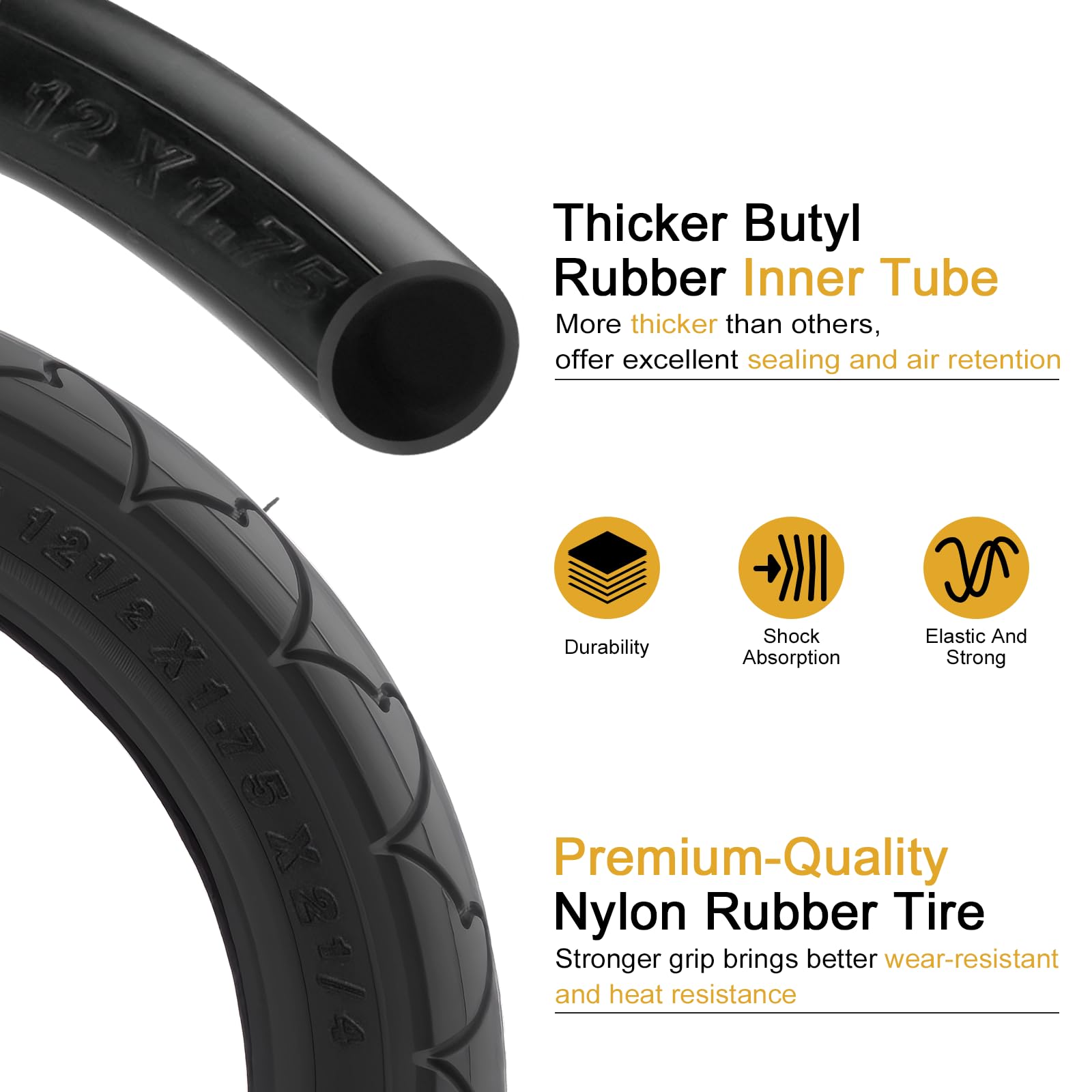 Aledaras inner tube highlights heavy-duty butyl construction for better air retention