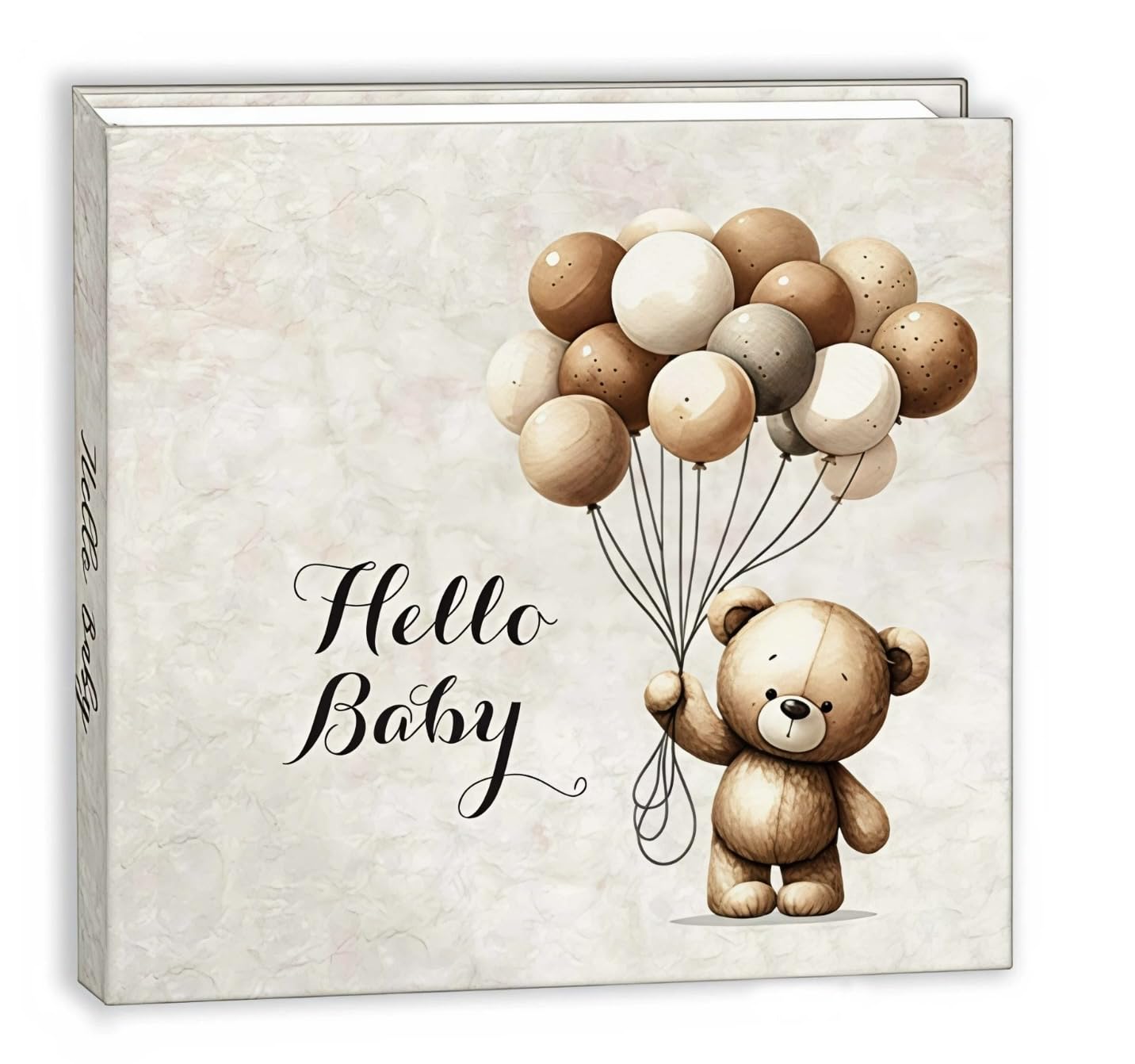Alejastore baby memory book cover with teddy bear design for lasting keepsake