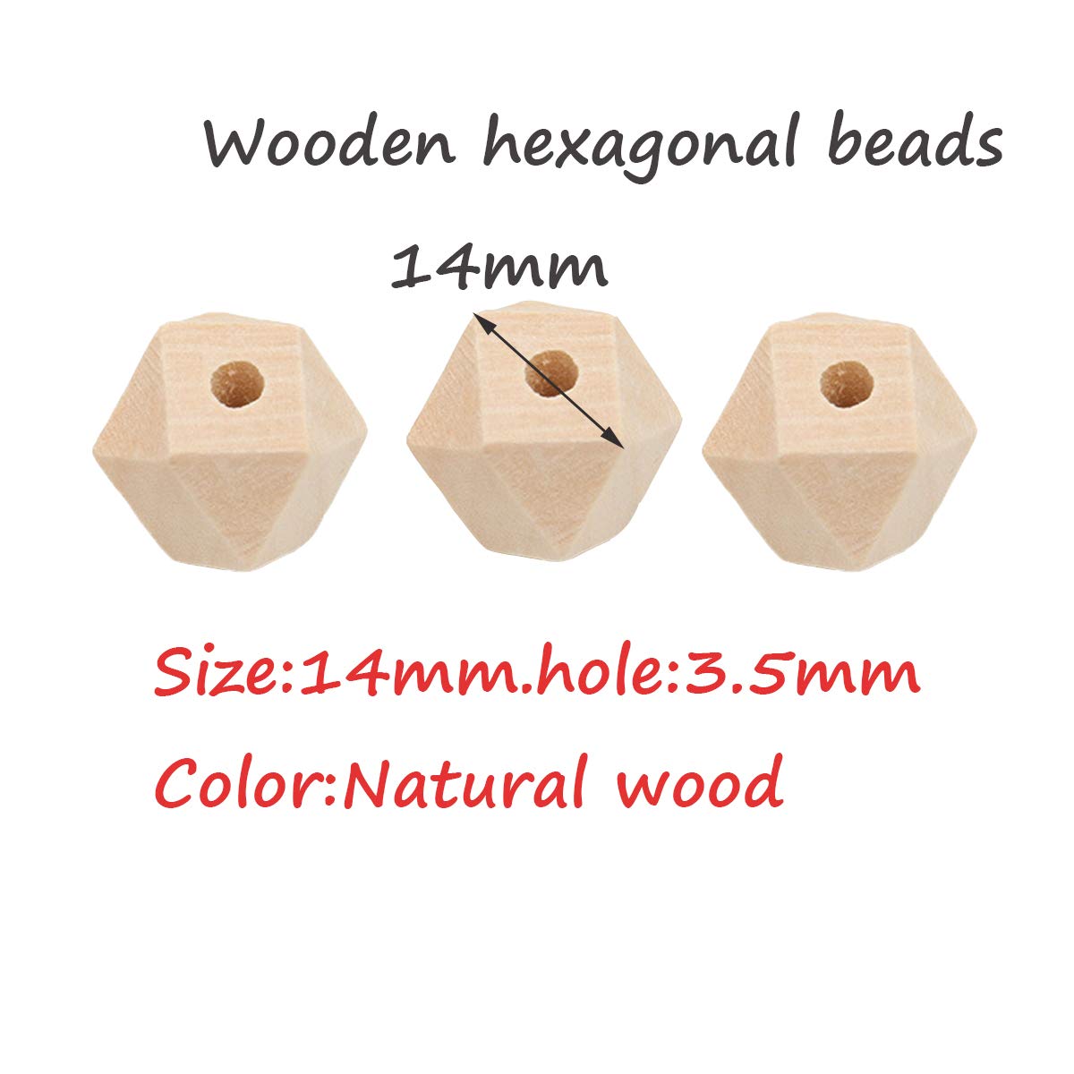 Alenybeby maple wood beads pack showcasing natural texture for crafts