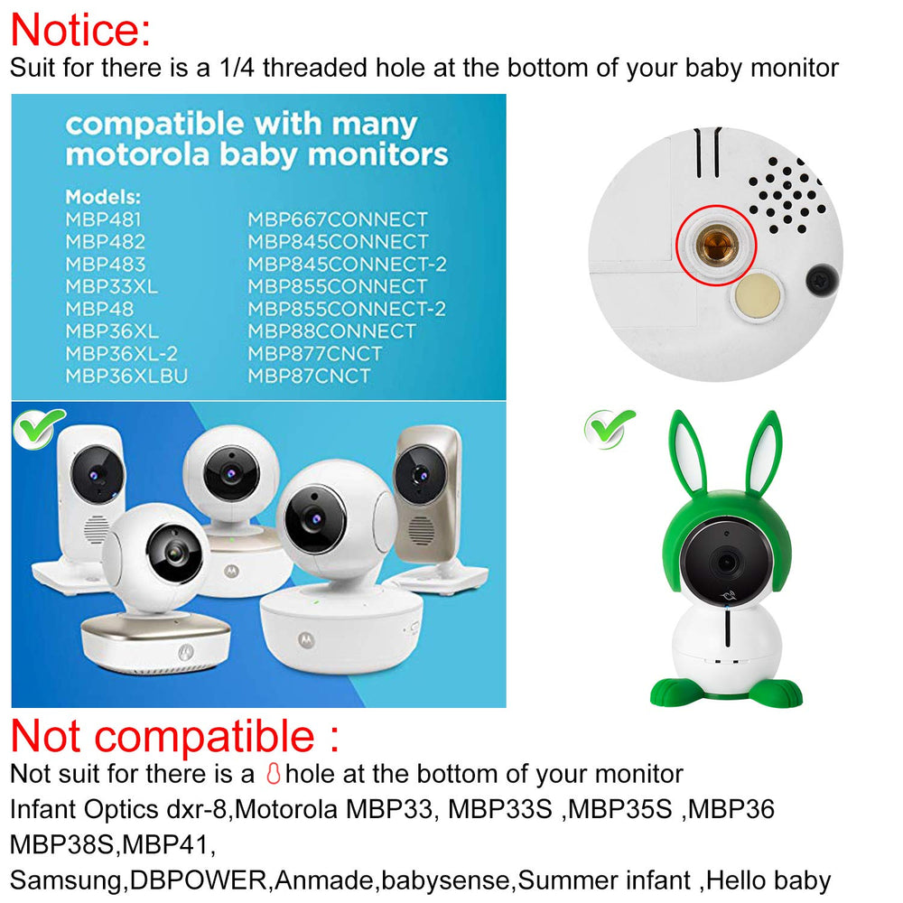 ALERTCAM angle adjustment ensures optimal live view of your baby
