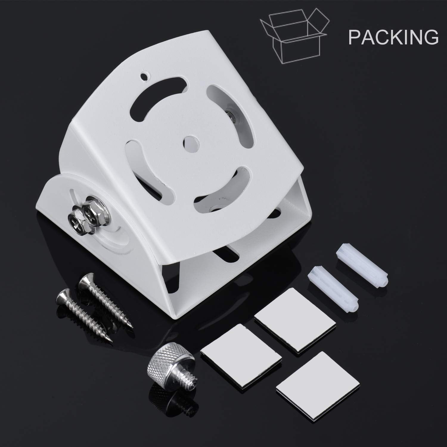 ALERTCAM package contents include mount screws and stickers