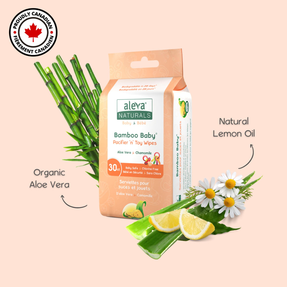 Open package of 30 Aleva Naturals wipes