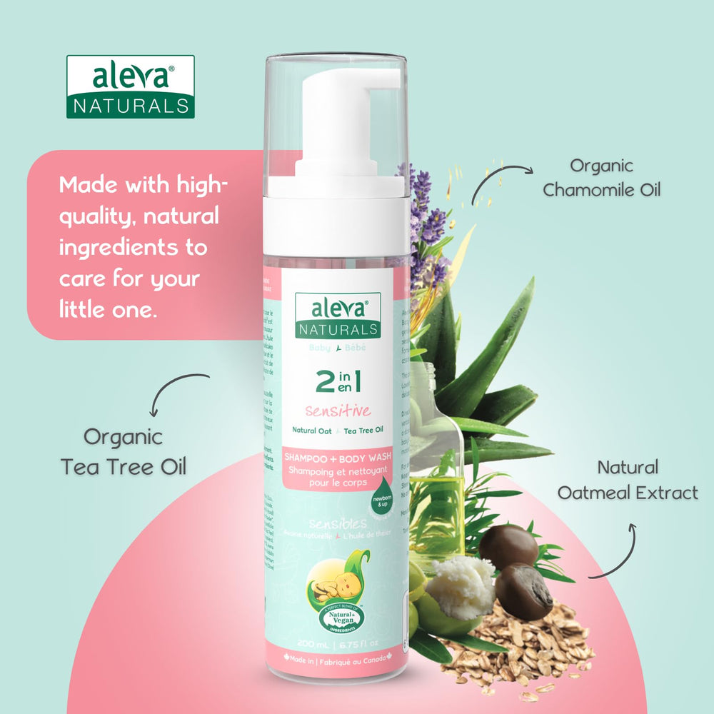 Aleva Naturals sensitive skin-friendly wash delivers gentle cleansing for delicate skin