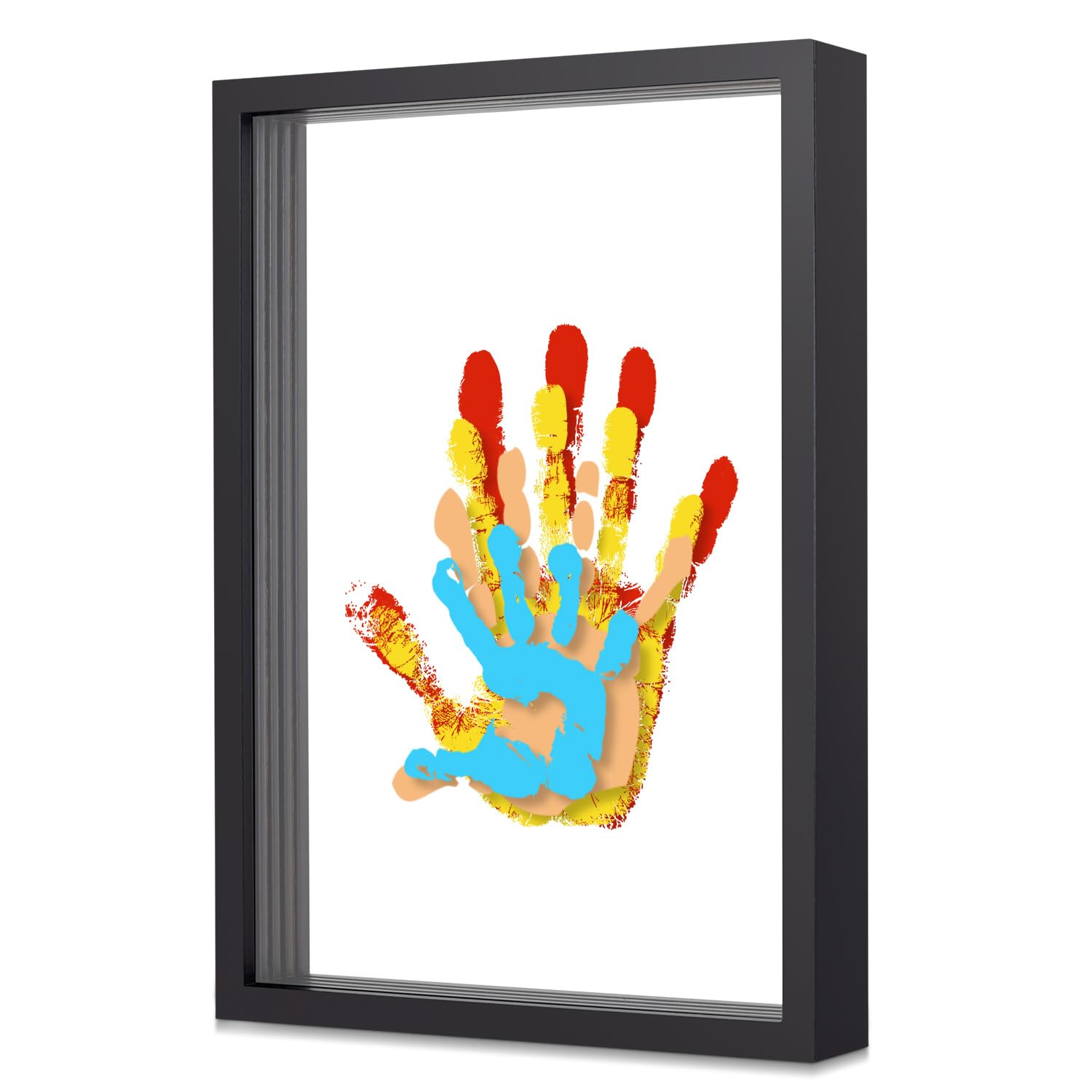 ALHROEUO handprint kit four clear sheets for multi-person family art.