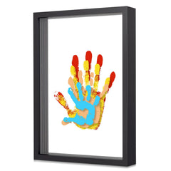 ALHROEUO handprint kit four clear sheets for multi-person family art.