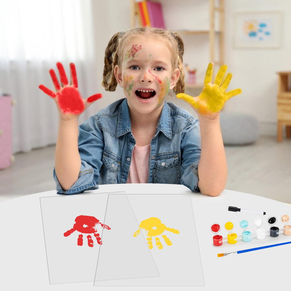 ALHROEUO light blue paint fosters calm, treasured baby handprints.