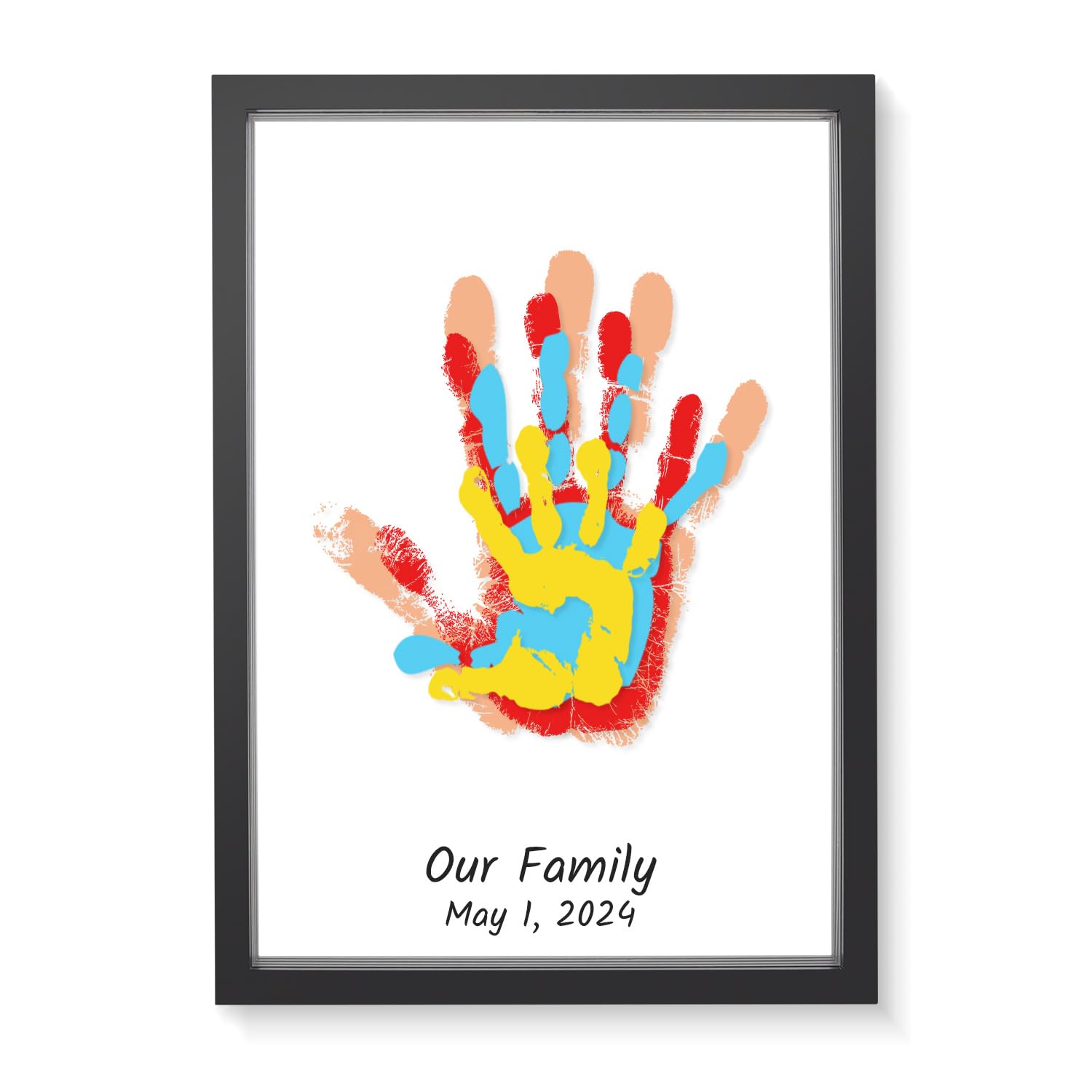 ALHROEUO matte pink paint creates warm, affectionate family portraits.