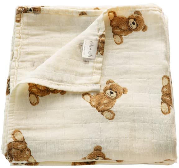 Ali+Oli swaddle used as nursing cover during outdoors feed