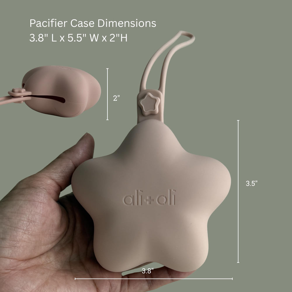 Ali+Oli blush-sand design complements diaper bags and outfits.