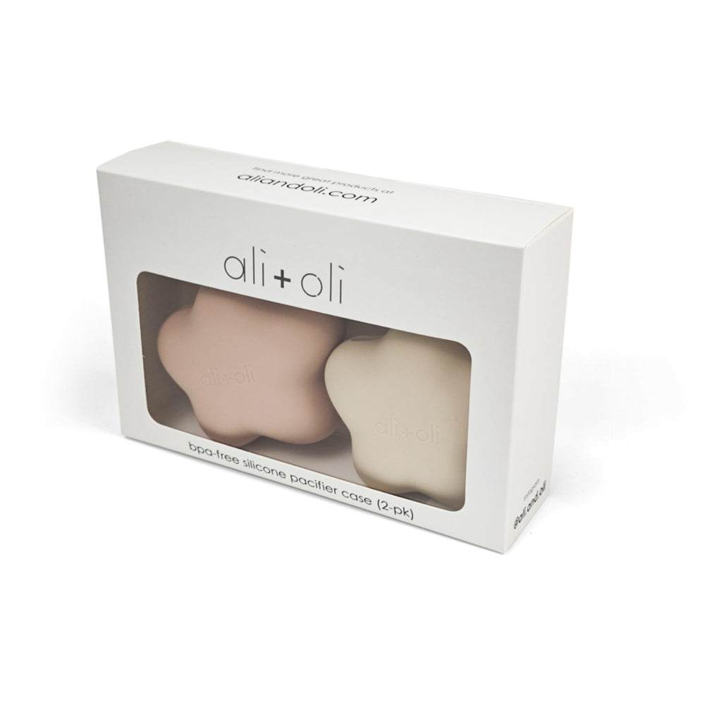 Ali+Oli pacifier case doubles as teether holder or small-item pouch.