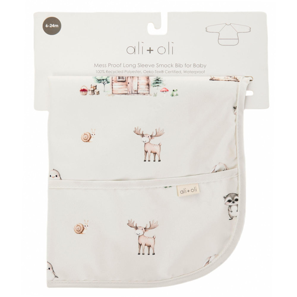 Ali+Oli Smock Bib OEKO-TEX certified for safety-conscious parents