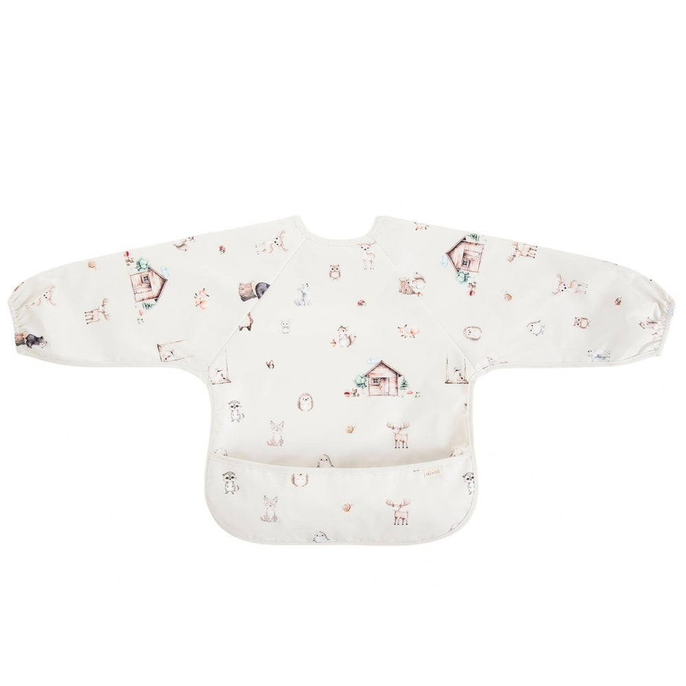 Ali+Oli Smock Bib tug-proof design supports active little eaters