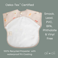 Ali+Oli Smock Bib sleeve detail showing soft neckline and comfortable fit