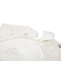 Ali+Oli Smock Bib waterproof coating closeup highlights durable, wipe-clean surface