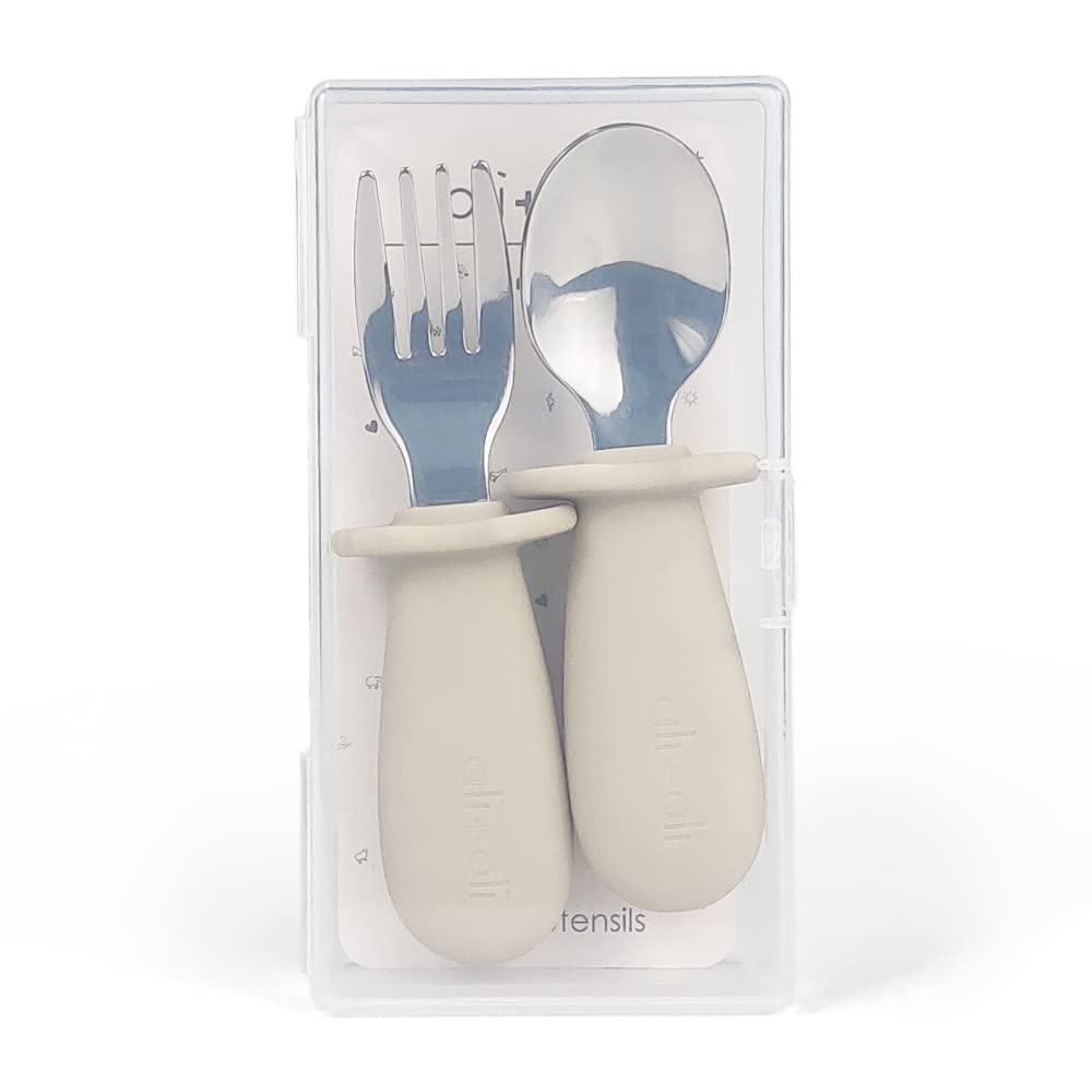 Ali+Oli dishwasher-safe toddler utensils simplify cleanup after meals