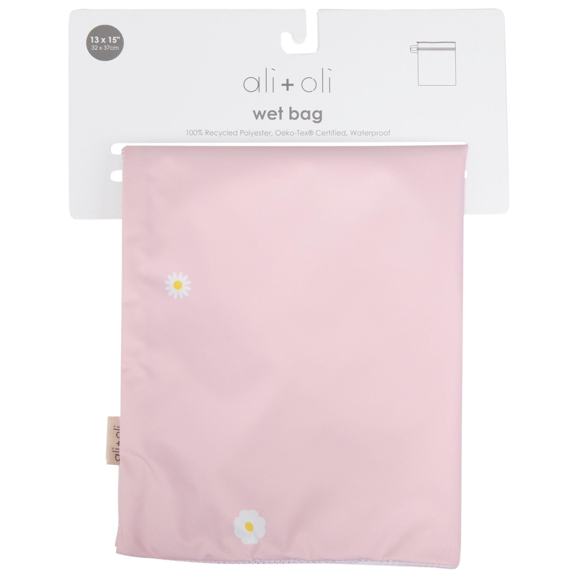 Ali+Oli front mesh pocket provides quick access to small items.