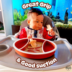 ALIADOOS football-forks provide toddler friendly handling for confident eating.