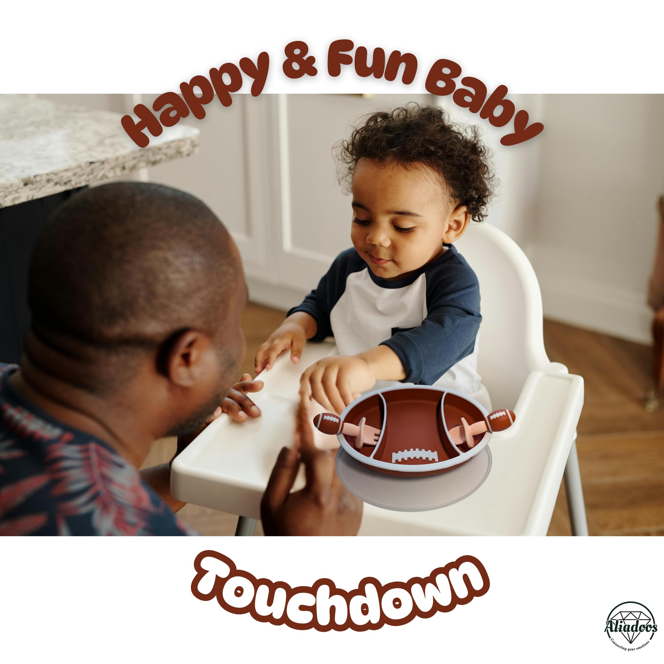 ALIADOOS BPA-free-silicone-plate ensures toxin-free mealtime for peace of mind.