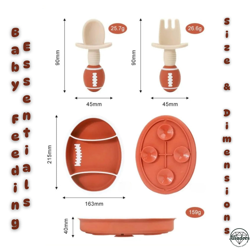 ALIADOOS silicone-tableware is heat resistant and easy to clean.
