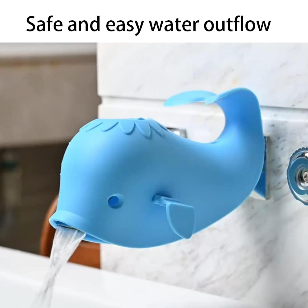 ALIBEBE faucet cover kids-bath-time highlights playful whale during bath