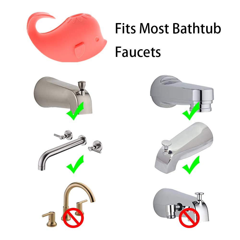 ALIBEBE non-slip bath spout cover keeps in place during bath